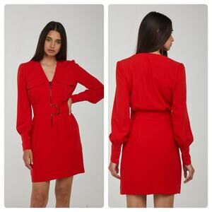 PINKO Red Screwed‎ Mini Dress Size XXS